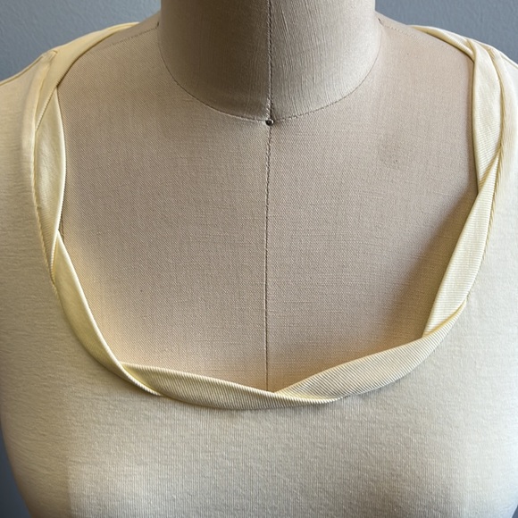 Essentials by Maggie light yellow tee - Picture 2 of 4